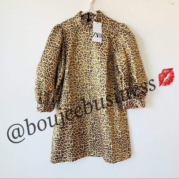 ZARA Leopard Animal Print Dress - Picture 9 of 9